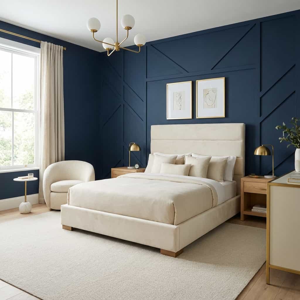 Interior dengan warna Biru Navy