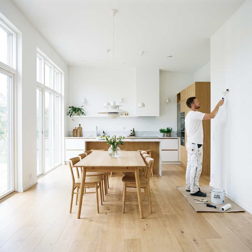 Interior dengan warna Putih